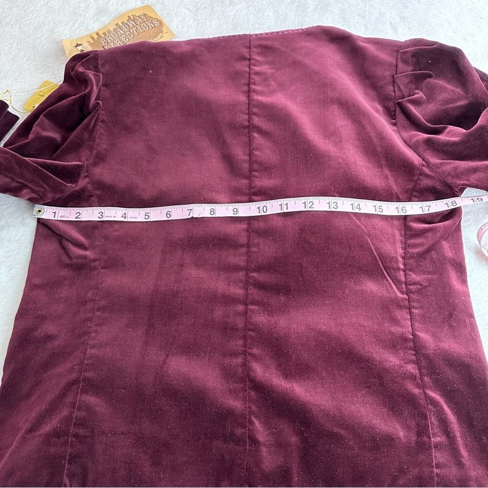 Broadway Directions plum velour vintage jacket NWT size M - Picture 8 of 10
